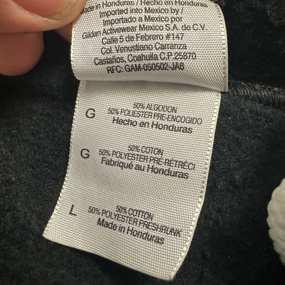 Gildan Heavy Blend Warriors Logo Sweatpants Black Size L Cotton & Polyester - Picture 5 of 6